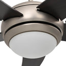vidaXL Fényventilátor távirányítóval Ø 110 cm Sötét Barna