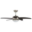 vidaXL Fényventilátor távirányítóval Ø 110 cm Sötét Barna