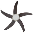vidaXL Fényventilátor távirányítóval Ø 110 cm Sötét Barna