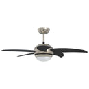vidaXL Fényventilátor távirányítóval Ø 110 cm Fekete