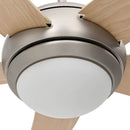 vidaXL Fényventilátor távirányítóval Ø 110 cm Sonoma