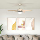 vidaXL Fényventilátor távirányítóval Ø 110 cm Sonoma