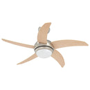 vidaXL Fényventilátor távirányítóval Ø 110 cm Sonoma