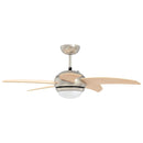 vidaXL Fényventilátor távirányítóval Ø 110 cm Sonoma