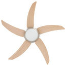 vidaXL Fényventilátor távirányítóval Ø 110 cm Sonoma