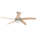 vidaXL Mennyezeti ventilátor lámpával Ø 130 cm Sonoma