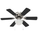 vidaXL Mennyezeti ventilátor lámpával Ø 82 cm Fekete