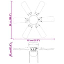 vidaXL Mennyezeti ventilátor lámpával Ø 82 cm Fekete