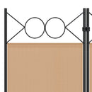 vidaXL 5-paneles szoba elválasztó Bézs 200 x 180 cm Szövet