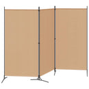 vidaXL 3-panelos válaszfal Bézs 260 x 180 cm Szövet
