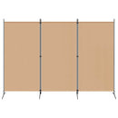 vidaXL 3-panelos válaszfal Bézs 260 x 180 cm Szövet