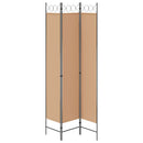 vidaXL 3-panelos válaszfal Bézs 120 x 220 cm Szövet