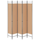 vidaXL 5-paneles szoba elválasztó Bézs 200 x 220 cm Szövet
