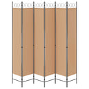 vidaXL 6-paneles szobaelválasztó Bézs 240 x 220 cm Szövet