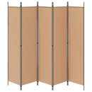 vidaXL 5-paneles szoba elválasztó Bézs 250 x 200 cm Szövet