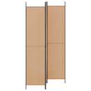 vidaXL 3-panelos válaszfal Bézs 150 x 220 cm Szövet
