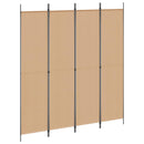 vidaXL 4-paneles szoba elválasztó Bézs 200 x 220 cm Szövet