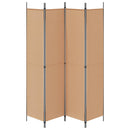 vidaXL 4-paneles szoba elválasztó Bézs 200 x 220 cm Szövet