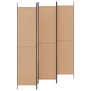 vidaXL 5-paneles szoba elválasztó Bézs 250 x 220 cm Szövet