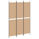 vidaXL 3 paneles szobai elválasztó Bézs 150 x 220 cm Szövet
