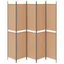 vidaXL 5-panelos szoba leválasztó Bézs 250 x 220 cm Szövet