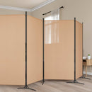 vidaXL 5-paneles szoba elválasztó Bézs 433 x 180 cm Szövet