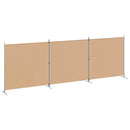 vidaXL 4-paneles szoba elválasztó Bézs 525 x 180 cm Szövet