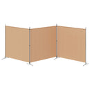 vidaXL 4-paneles szoba elválasztó Bézs 525 x 180 cm Szövet