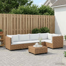 vidaXL 6 db Rattan Lounge Szett Párnákkal GENDT Természetes Rátta