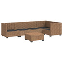 vidaXL 6 db Rattan Lounge Szett Párnákkal GENDT Természetes Rátta