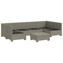 vidaXL 7 db Rattan Lounge Szett Párnákkal GENDT Természetes Rátta