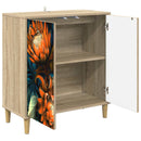vidaXL Széf LOCHEM Sonoma 69 x 33 x 75 cm Szerelt Fa