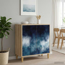 vidaXL Széf RAALTE Sonoma 69 x 33 x 75 cm Szerelt Fa