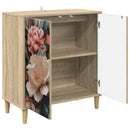 vidaXL Széf BORNE Sonoma 69 x 33 x 75 cm Szerelt Fa