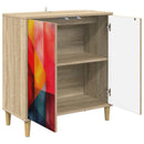 vidaXL Széf HEESCH Sonoma 69 x 33 x 75 cm Szerelt Fa