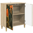 vidaXL Széf ZAANDAM Sonoma 69 x 33 x 75 cm Szerelt Fa