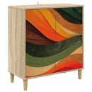 vidaXL Széf BONN Sonoma 69 x 33 x 75 cm Szerelt Fa