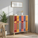 vidaXL Széf ESSEN Sonoma 69 x 33 x 75 cm Szerelt Fa