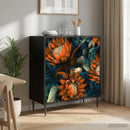 vidaXL Széf LOCHEM Fekete Tölgy 69 x 33 x 76 cm Szerelt Fa