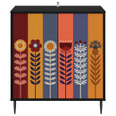 vidaXL Széf ESSEN Fekete Tölgy 69 x 33 x 76 cm Szerelt Fa