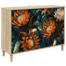 vidaXL Széf LOCHEM Sonoma 102 x 33 x 75 cm Szerelt Fa