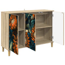 vidaXL Széf LOCHEM Sonoma 102 x 33 x 75 cm Szerelt Fa