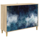 vidaXL Széf RAALTE Sonoma 102 x 33 x 75 cm Szerelt Fa