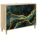 vidaXL Széf WIJHE Sonoma 102 x 33 x 75 cm Szerelt Fa