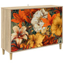 vidaXL Széf GENNEP Sonoma 102 x 33 x 75 cm Szerelt Fa