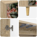 vidaXL Széf BORNE Sonoma 102 x 33 x 75 cm Szerelt Fa