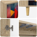vidaXL Széf HEESCH Sonoma 102 x 33 x 75 cm Szerelt Fa