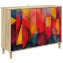 vidaXL Széf HEESCH Sonoma 102 x 33 x 75 cm Szerelt Fa