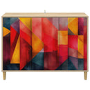 vidaXL Széf HEESCH Sonoma 102 x 33 x 75 cm Szerelt Fa
