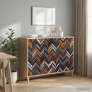 vidaXL Széf OMMEN Sonoma 102 x 33 x 75 cm Szerelt Fa